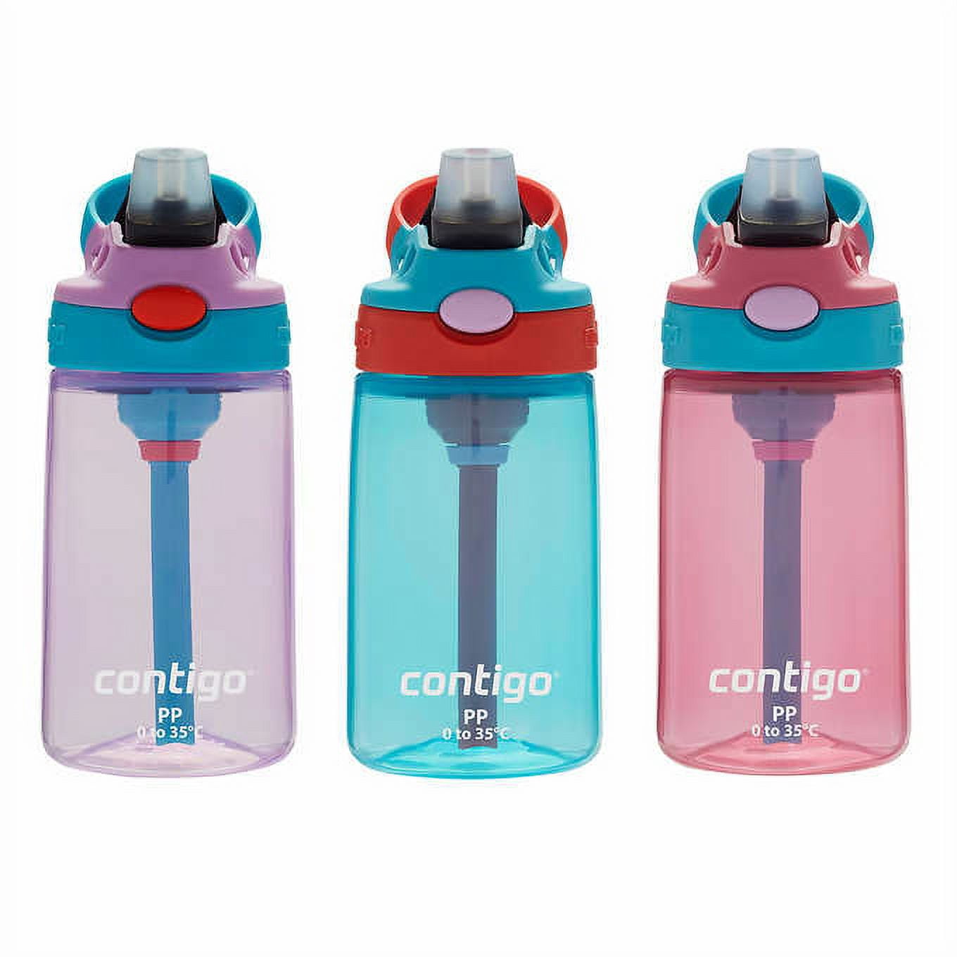 3pc Reusable Water Bottle Set Light Blue
