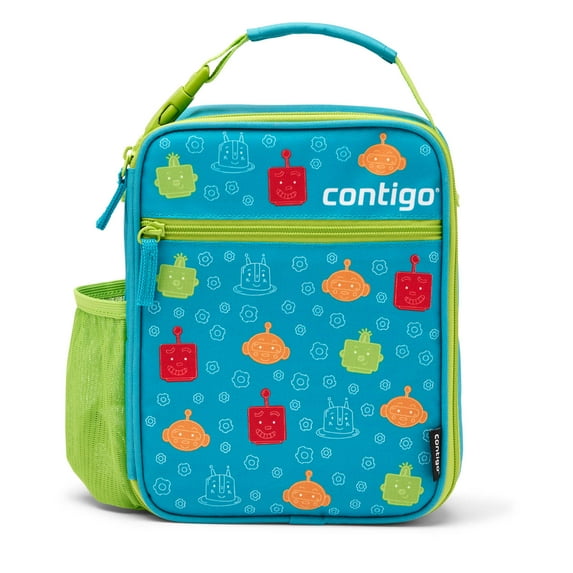 Contigo Lunch Bag Juniper Matcha Friendly Bots Graphic