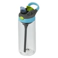 thumbnail image 1 of Contigo Kids Plastic Water Bottle with AUTOSPOUT Straw Lid Sake Grey & Blue Raspberry, 20 fl oz., 1 of 8