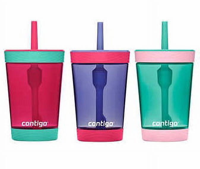Contigo Kids 14oz BPA-Free Straw Cup Tumbler, 3 Pack NWT/NIB