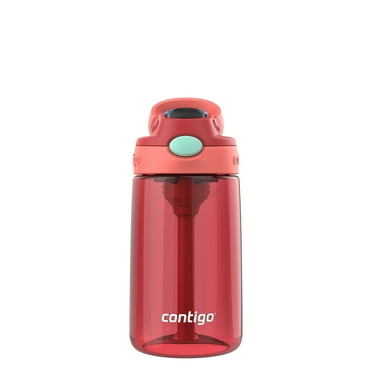 Contigo Kids Water Bottle with Redesigned AUTOSPOUT Straw, 14 oz., Goji Berry Coral
