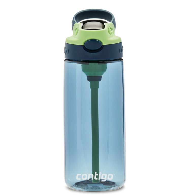Contigo Kids Water Bottle with Redesigned AUTOSPOUT Straw Lid Blueberry and  Green Apple, 20 fl oz.