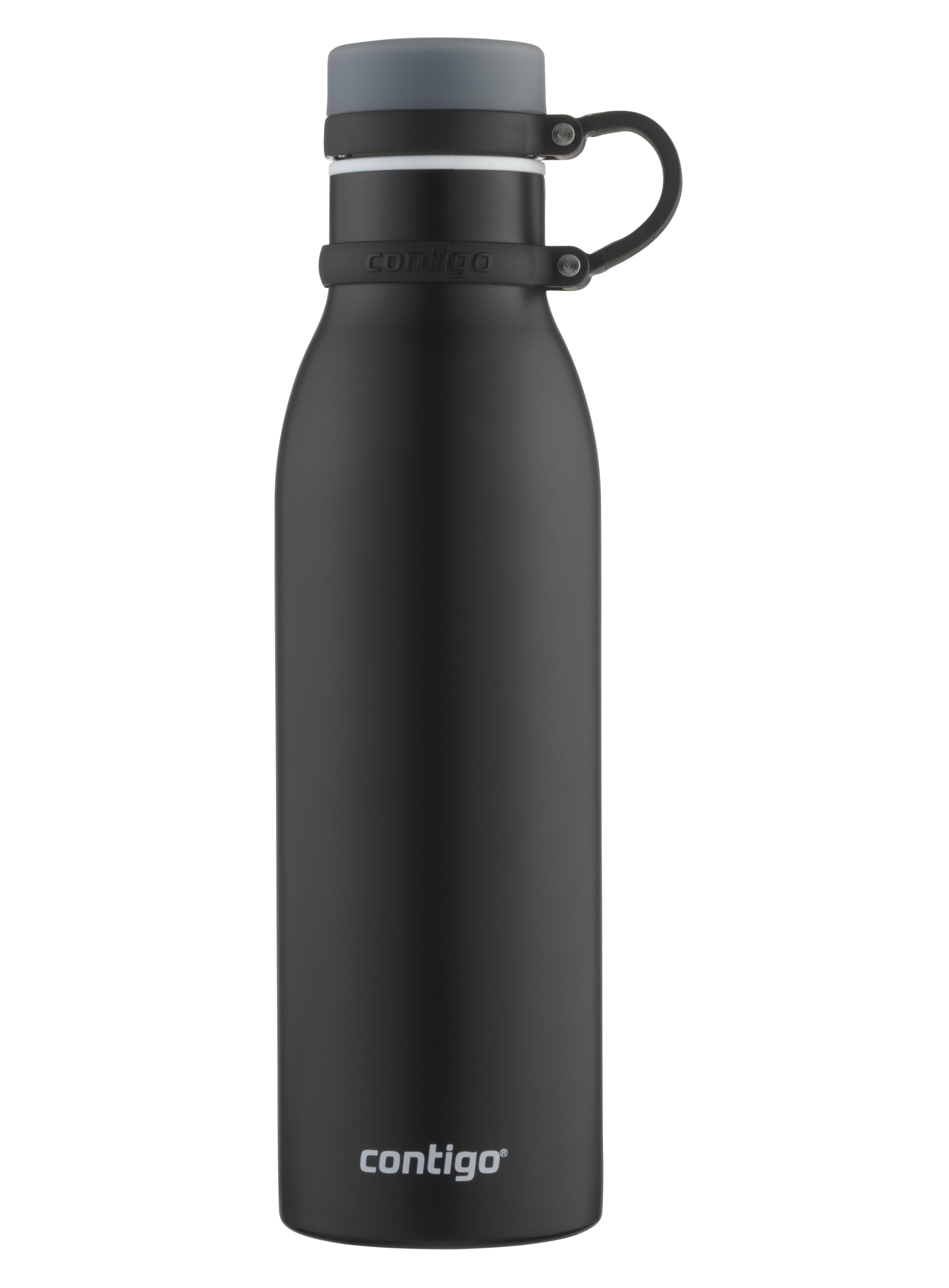 Stainless Steel Water Bottle Pop Up Vacuum Insulated Portable for Sports Easy to Open Thermos Cup Contigo Water Bottle Steel Water Bottle Black