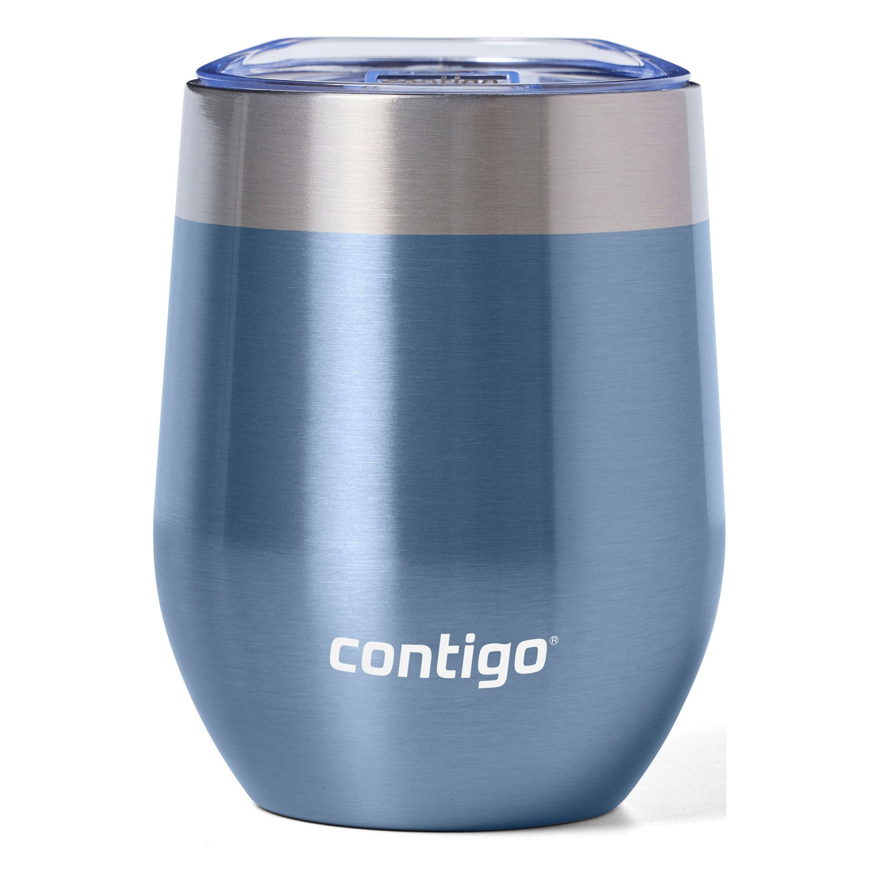 Contigo River North Stainless Steel Wine Tumbler with Splash-Proof Lid, 12 oz., Dark Ice