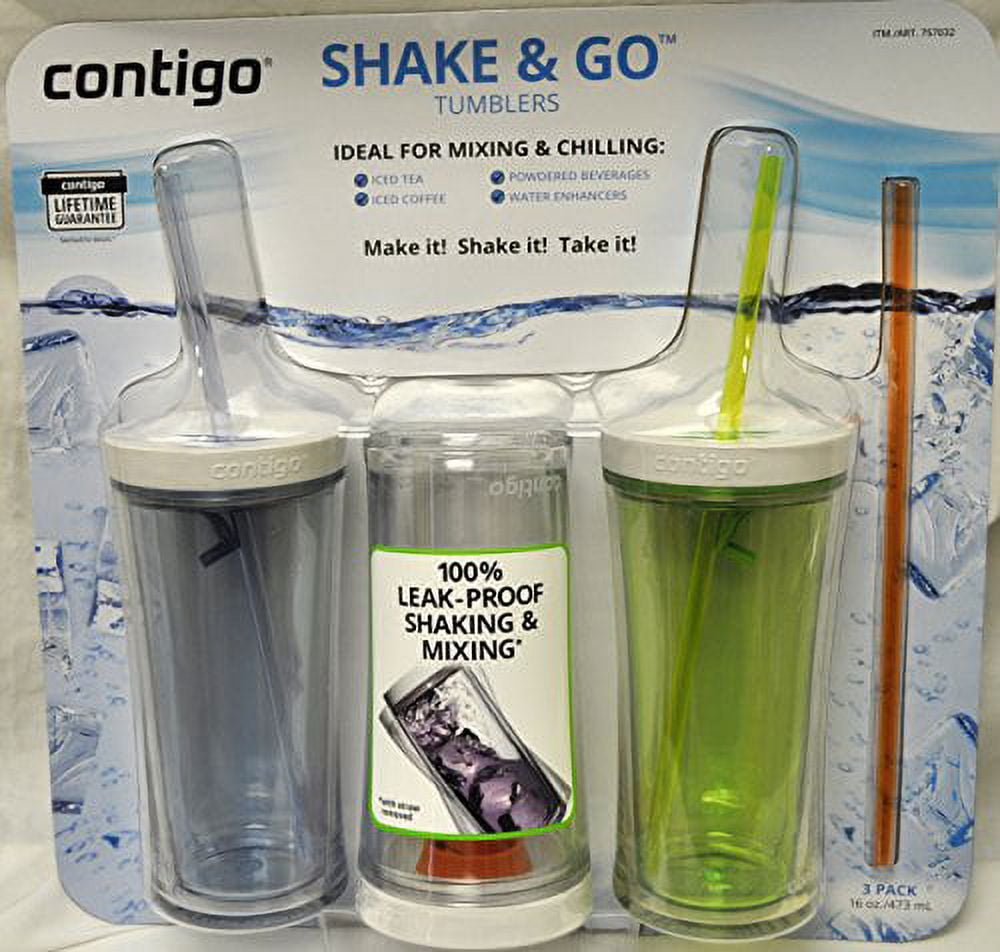 保存容器・ケース Contigo Shake & Go Plastic Tumblers Contigo Autoclose Shake And Go Tumbler