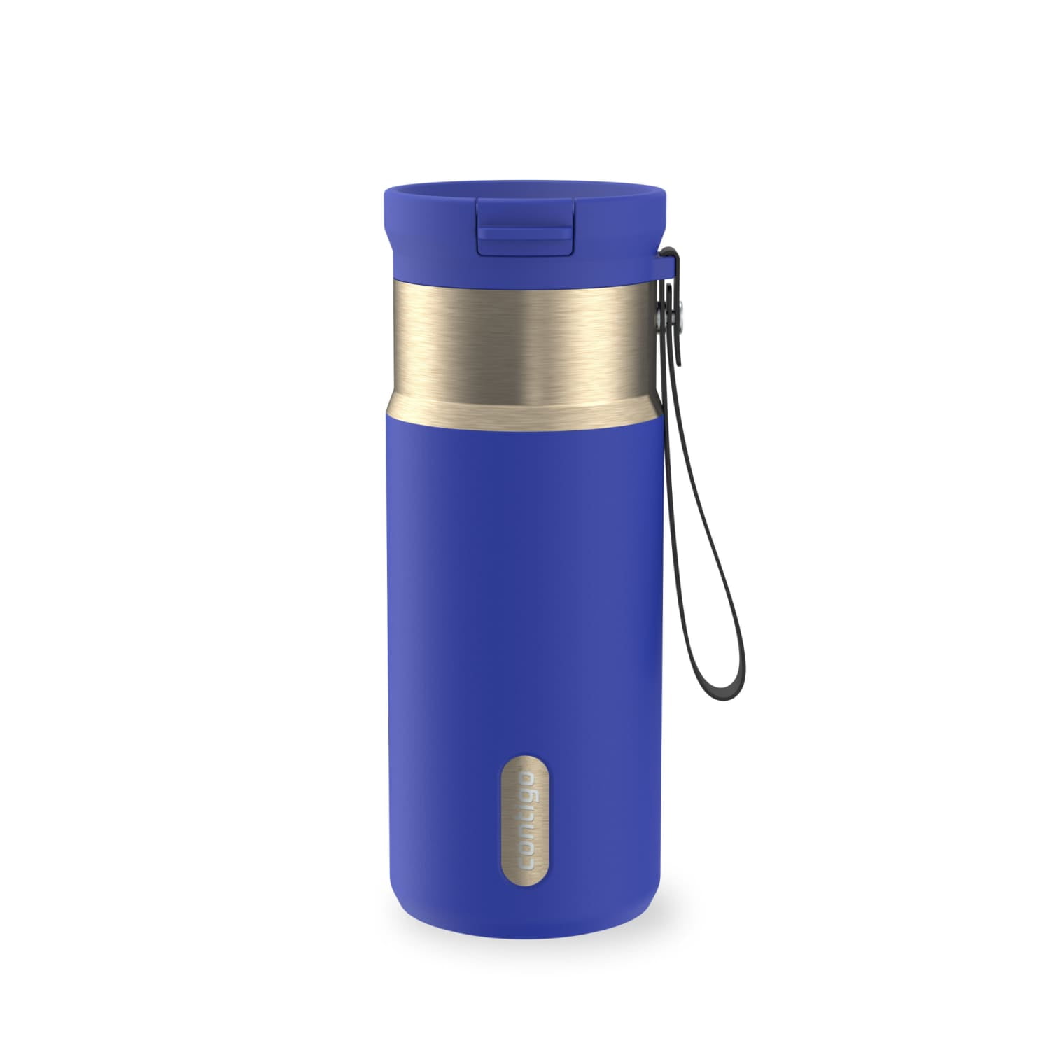 Contigo SnapSeal 16 oz Leakproof Stainless Steel Water Bottle with Carrying Strap