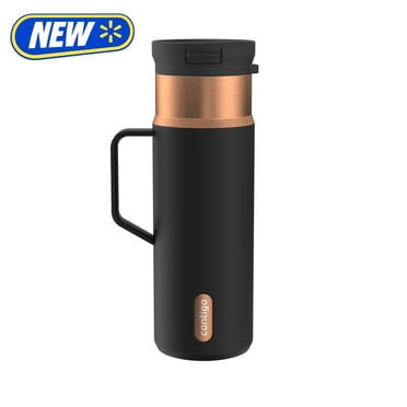 Contigo 20 oz Stainless Steel Travel Mug Tumbler – Leak-Proof Insulated Coffee Mug, Keeps Drinks Hot, Side Handle, Black/Bronze