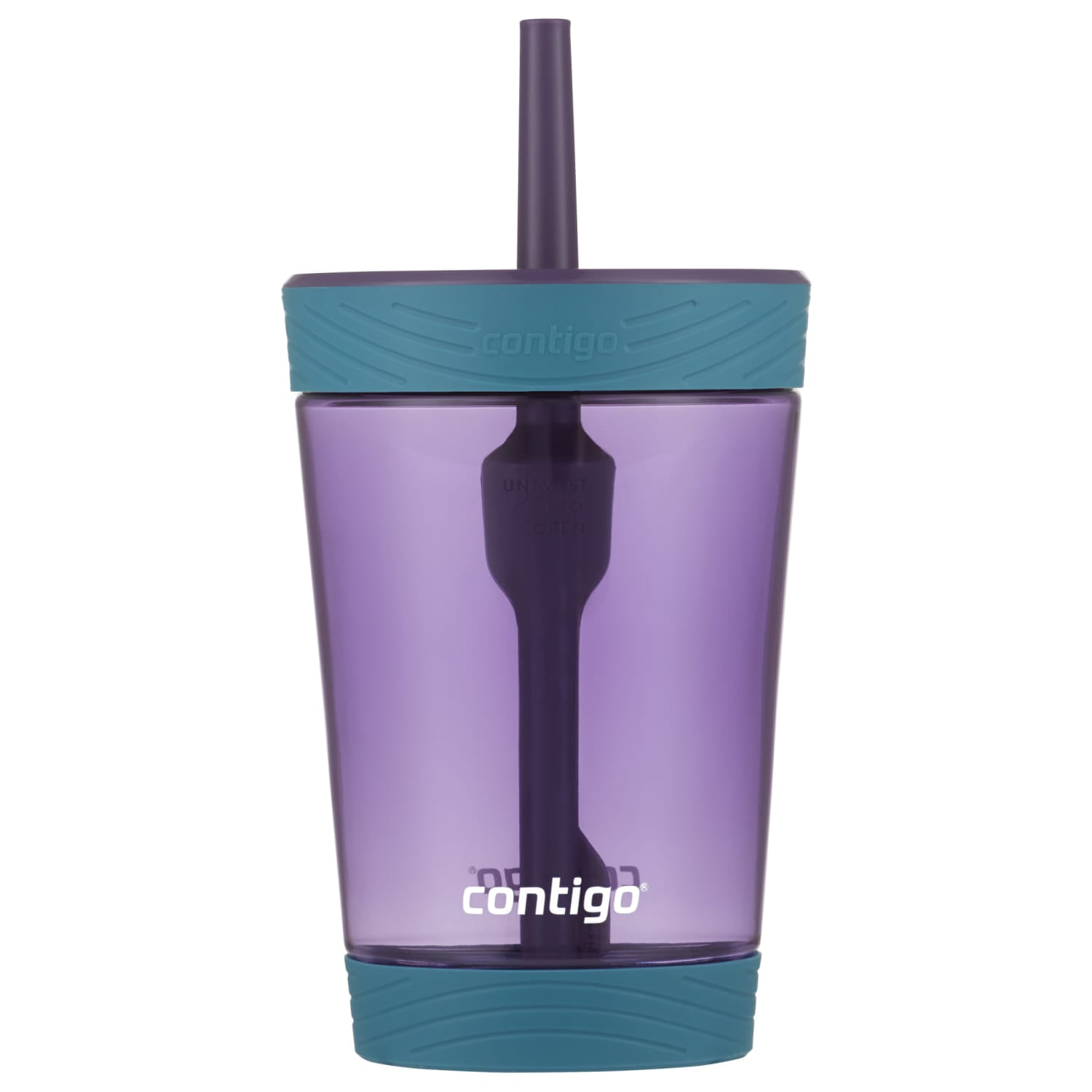 Contigo Spill-Proof Kids Tumbler with Straw, 14 oz., Eggplant
