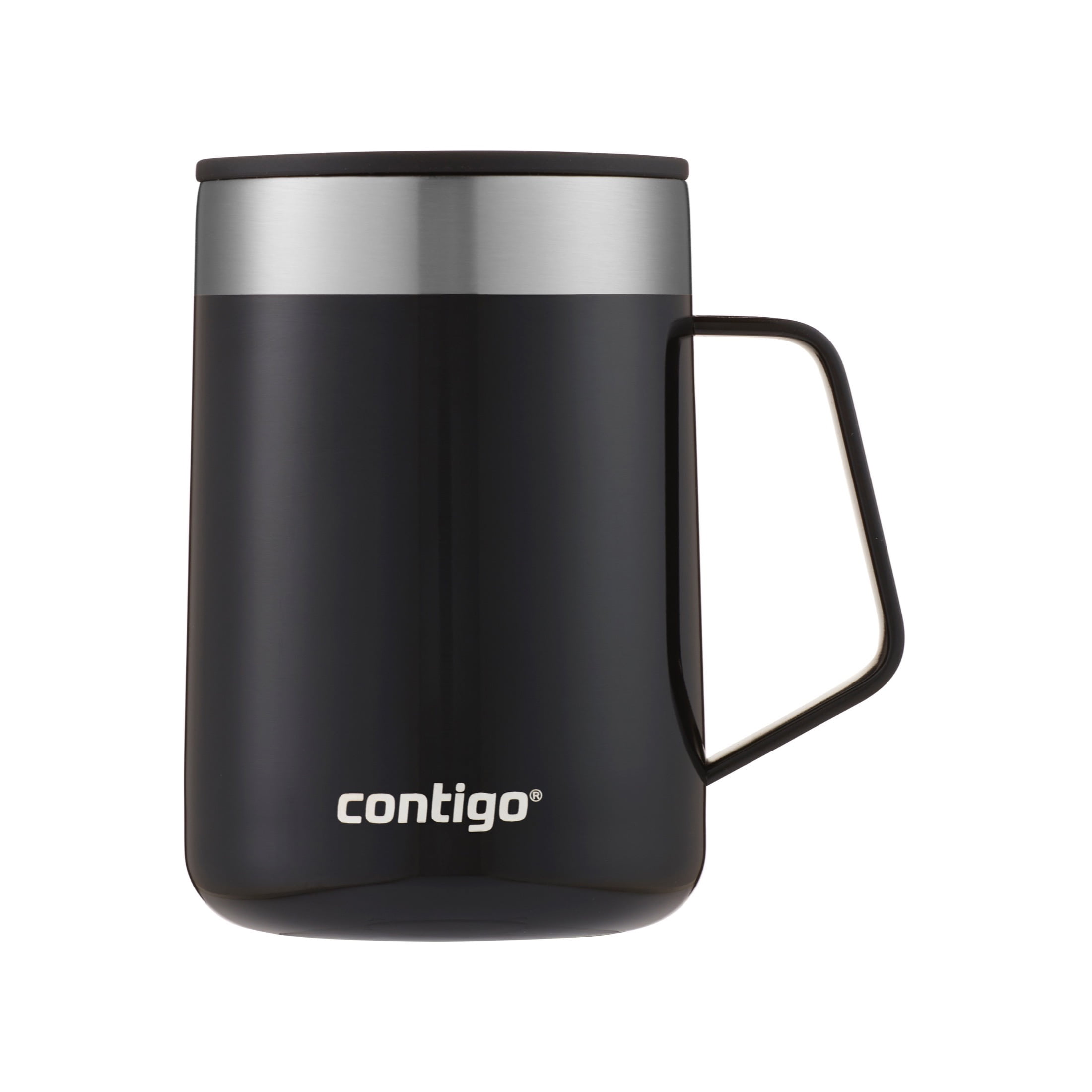  Contigo Streeterville Stainless Steel Travel Mug with  Splash-Proof Lid, 14oz Vacuum-Insulated Coffee Mug with Handle & Grip Base  to Prevent Slipping, Dishwasher Safe, Sake & Blue Corn: Home & Kitchen