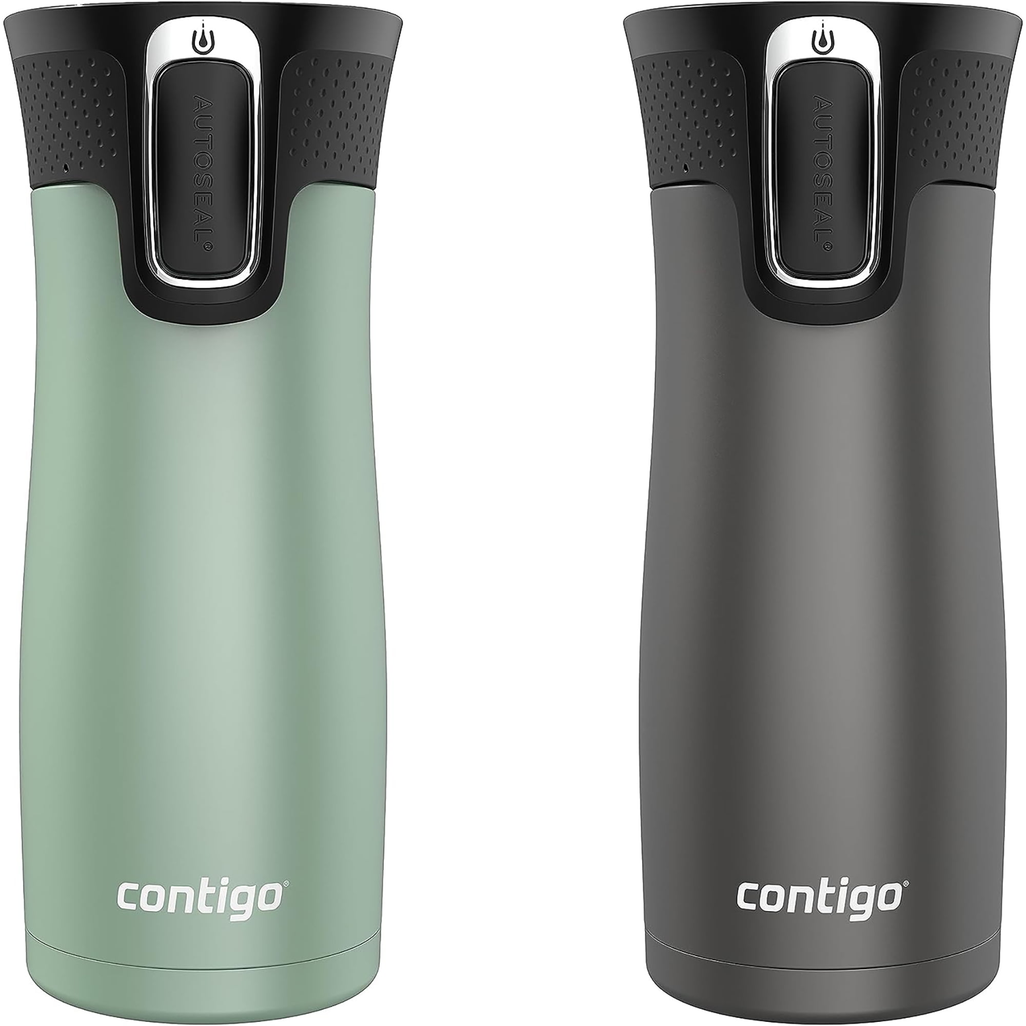 Contigo 16 oz. West Loop 2.0 Travel Mug 2-Pack - Agave MetallicSake Metallic