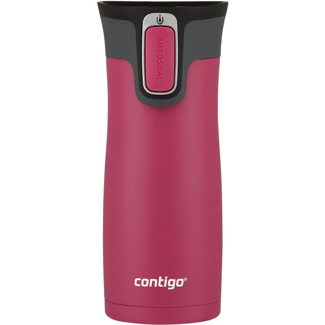 Contigo West Loop Stainless Steel Travel Mug with AUTOSEAL Lid Dragon Fruit, 16 fl oz.