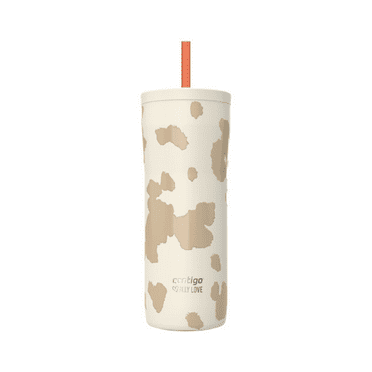 Contigo x Ally Love Streeterville 2.0 Stainless Steel Tumbler with Straw, 24 oz, Oatmilk