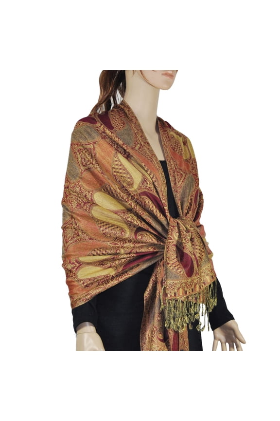 Contiguous Paisley Pashmina