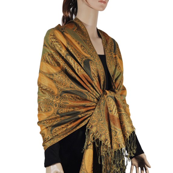 Contiguous Paisley Pashmina