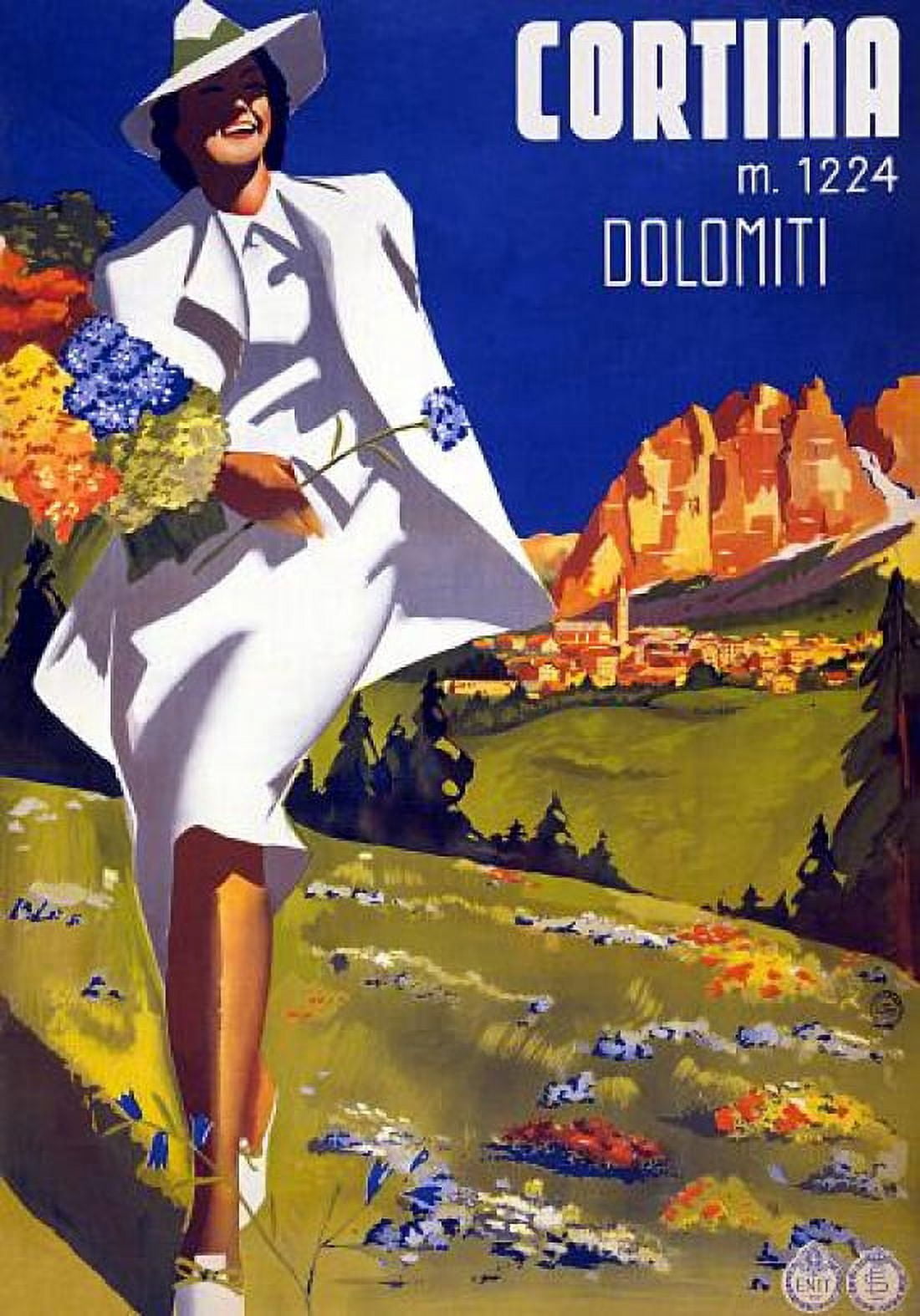 Contina m 1224 Dolomiti Italian Travel Canvas Art - (36 x 54)