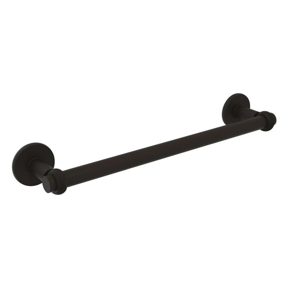 Continental 30" Towel Bar with Twist Detail in Oil Rubbed Bronze