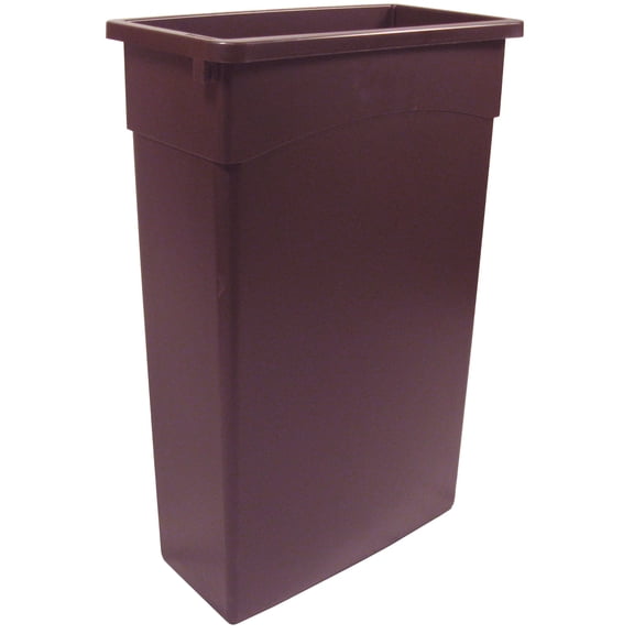 Continental 8322BN Rectangle Refuse Trash Receptacle Without Handles 23 gal 30 in L
