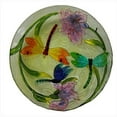 thumbnail image 1 of Continental Art Center CAC2607940 18 in. Three Dragonflies With Irises Glass Plate, 1 of 1