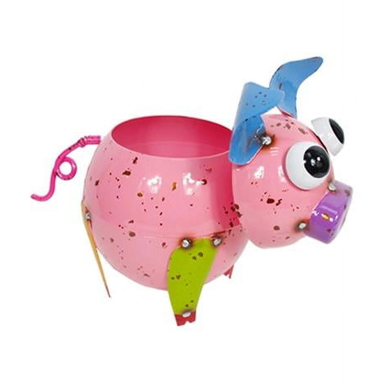 Small Metal Pig Planter main image 1