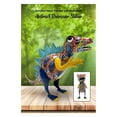 thumbnail image 1 of Continental Art Center 22157C Colorful Enameled Metal Abstract Print Stegosaurus Statue - Multi Color, 1 of 1