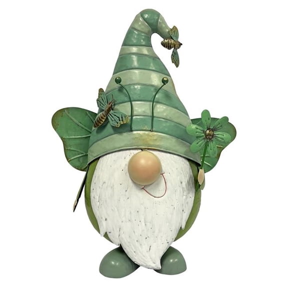 Continental Art Center 24186 Large Green Flying Gnome Garden Statue Decorative Yard Art