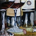 thumbnail image 1 of Continental Art Center BD-0296 8 x 8 in. Partial Wine Glass & Bottle Ceramic Art Tile, 1 of 1