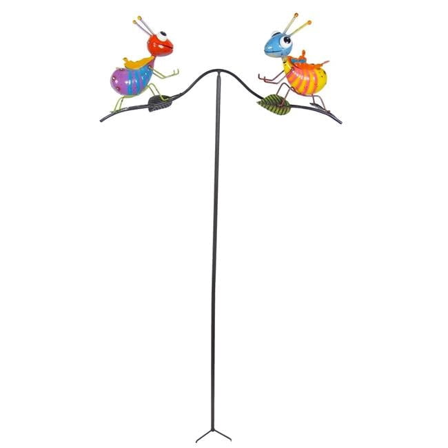 Continental Art Center Colorful Enameled Metal Ants Balancer Stake ...