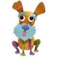 thumbnail image 1 of Continental Art Center 21231B Colorful Enameled Metal Dog Statue - Orange & Blue, 1 of 1