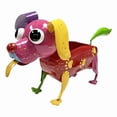 thumbnail image 1 of Continental Art Center  Colorful Enameled Metal Paw Print Dog Planter - Pink Face, 1 of 1