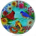 thumbnail image 1 of Continental Art Center CAC3004630 18 in. Cardinal, Bluebird & Gold Finch Glass Plate, 1 of 1