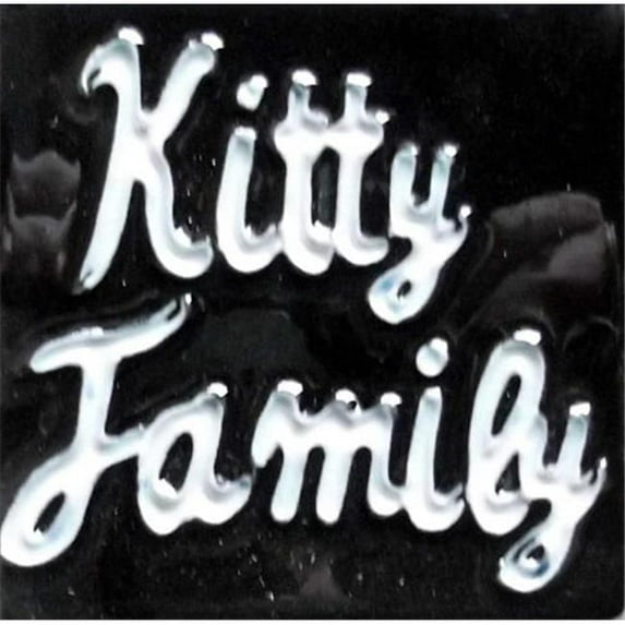 Continental Art Center M-2018 3 x 3 in. Kitty Family Ceramic Magnet