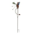 thumbnail image 1 of Continental Art Center  Rustic Kinetic Metal Single Peacock Rocker Stake - Blue, Green & Brown, 1 of 1