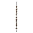 thumbnail image 1 of Continental Art Center  Rustic Metal Tropical Palm Leaves Rain Chain - Rust, 1 of 1