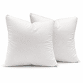 thumbnail image 1 of 22x22 Goose Down & Feather Pillow Insert – Luxury Designer Cushion – Multiple Loft Options – 100% Cotton Shell, 1 of 10