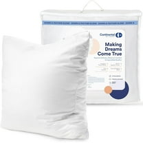 22x22 Goose Down & Feather Decorative Pillow Insert – Euro Square Cushion – Multiple Fill Options – Breathable Cotton Shell
