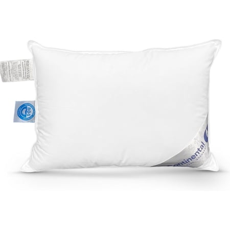 Continental Bedding Firm Toddler Pillow 13x18 Inch - 550 Fill Power 100% Goose Down with 100% Cotton 400TC Cover - Lightweight First Pillow for Ages 3+ - 8oz Fill