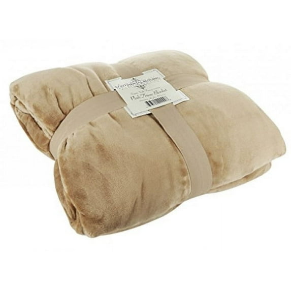 Light Baby Blue, 90x108 inch Velvety Soft Classic Solid Plush Fleece Throw Blanket