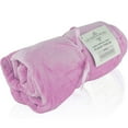 thumbnail image 1 of Light Baby Pink, 30x40 inch Velvety Soft Classic Solid Plush Fleece Throw Blanket, 1 of 4