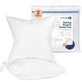 thumbnail image 1 of Continental Bedding Goose Down 25/75 Decorative Pillow Insert, Pack of 2, 22x22 Size, 1 of 9
