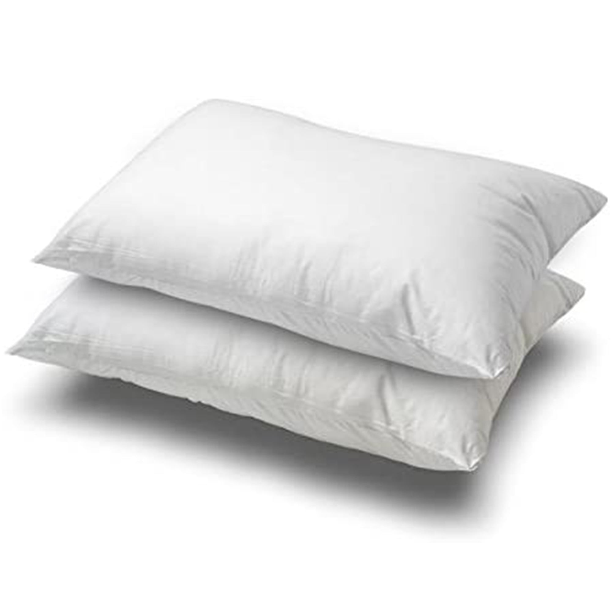 FluffCo Down Feather Pillow Firm Fluff: White King