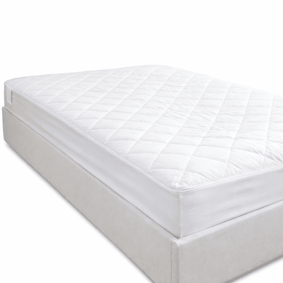 Continental Bedding Harmony Quilted Breathable Mattress Pad Cover - 100% Cotton with 18" Deep Pocket, Soft, Cooling, Hypoallergenic - Twin