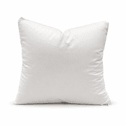 Continental Bedding 20" x 20" Goose Down & Feather Decorative Pillow Insert, 100% Cotton Shell