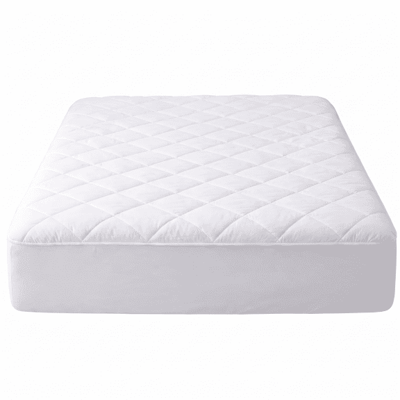 Continental Bedding Serenity Collection Organic Cotton Quilted Mattress Pad, 450 GSM Fill, Deep Pocket Fit, King
