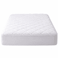 thumbnail image 1 of Continental Bedding Serenity Collection Organic Cotton Quilted Mattress Pad, 450 GSM Fill, Deep Pocket Fit, Twin, 1 of 8