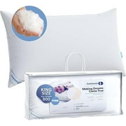 Siberian 800FP Goose Down Pillow   100% Goose Down   100% Cotton   Firm  King Size