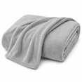 thumbnail image 1 of Continental Bedding Soft Lightweight Plush Microfleece Blanket for Couch, Sofa & Bed, Cozy Warm All-Season Throw, Gray, 90x90, 1 of 7