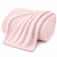 thumbnail image 1 of Continental Bedding Soft Lightweight Plush Microfleece Blanket for Couch, Sofa & Bed, Cozy Warm All-Season Throw, Light Pink, 30x40, 1 of 7