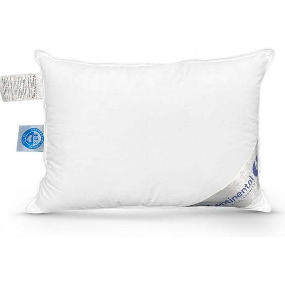 Continental Bedding Toddler Pillow 13x18 Inch - Soft Microfiber Fill with 100% Cotton 300TC Cover - Lightweight and Perfect for Toddlers Ages 3+ - Includes Carrying Bag