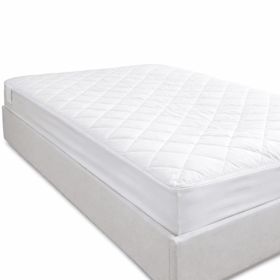 Continental Bedding Harmony Quilted Breathable Mattress Pad Cover - 100% Cotton with 18" Deep Pocket, Soft, Cooling, Hypoallergenic - Queen