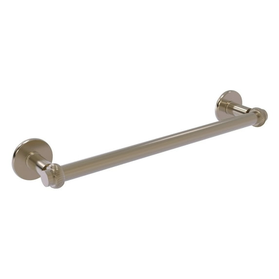 Continental Collection 18-in Towel Bar with Twist Detail in Antique Pewter